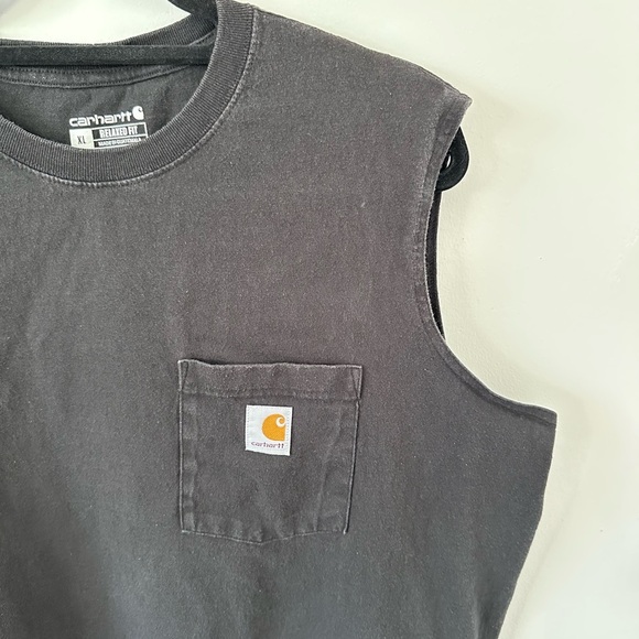 Carhartt Black Relaxed Fit Sleeveless Tank - Picture 4 of 8